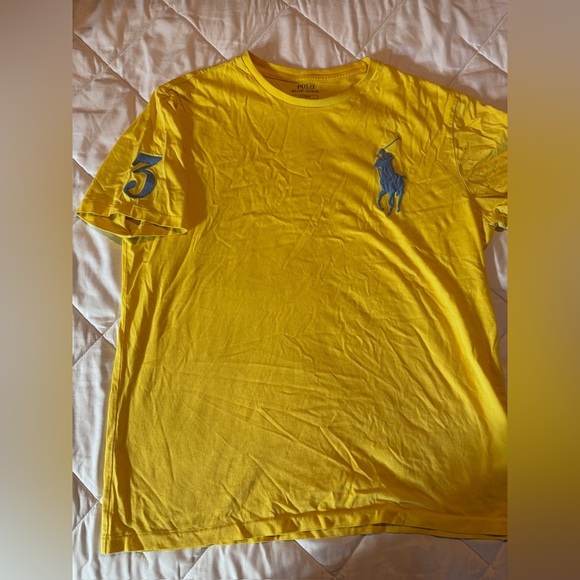 Polo by Ralph Lauren Yellow and Blue Short Sleeve Tees - Picture 1 of 3